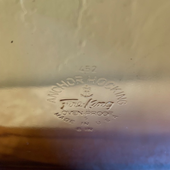 Vintage Anchor Hocking Fire-King Amber Glass Baking Dish - Picture 10 of 11
